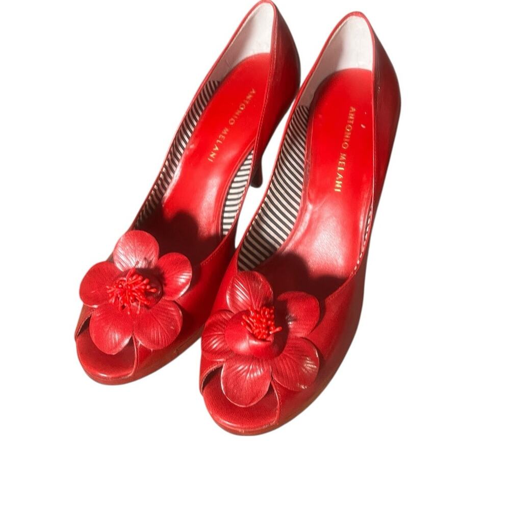 Antonio Melani Vero Cuoio Carmen Size 8.5 High Heels Peep Toe